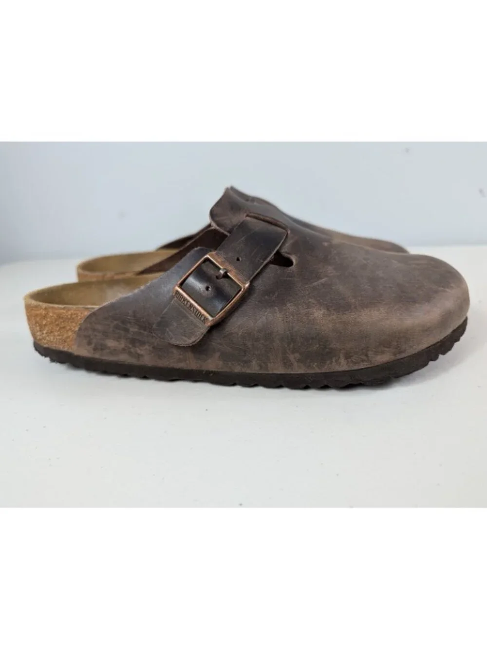 Birkenstock Boston Oiled leather clogs in brown men's size 9 women's size 11